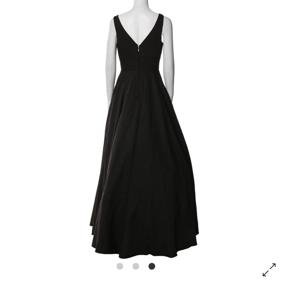 Mac Duggal Black Sleeveless V-Neck A-Line Dress